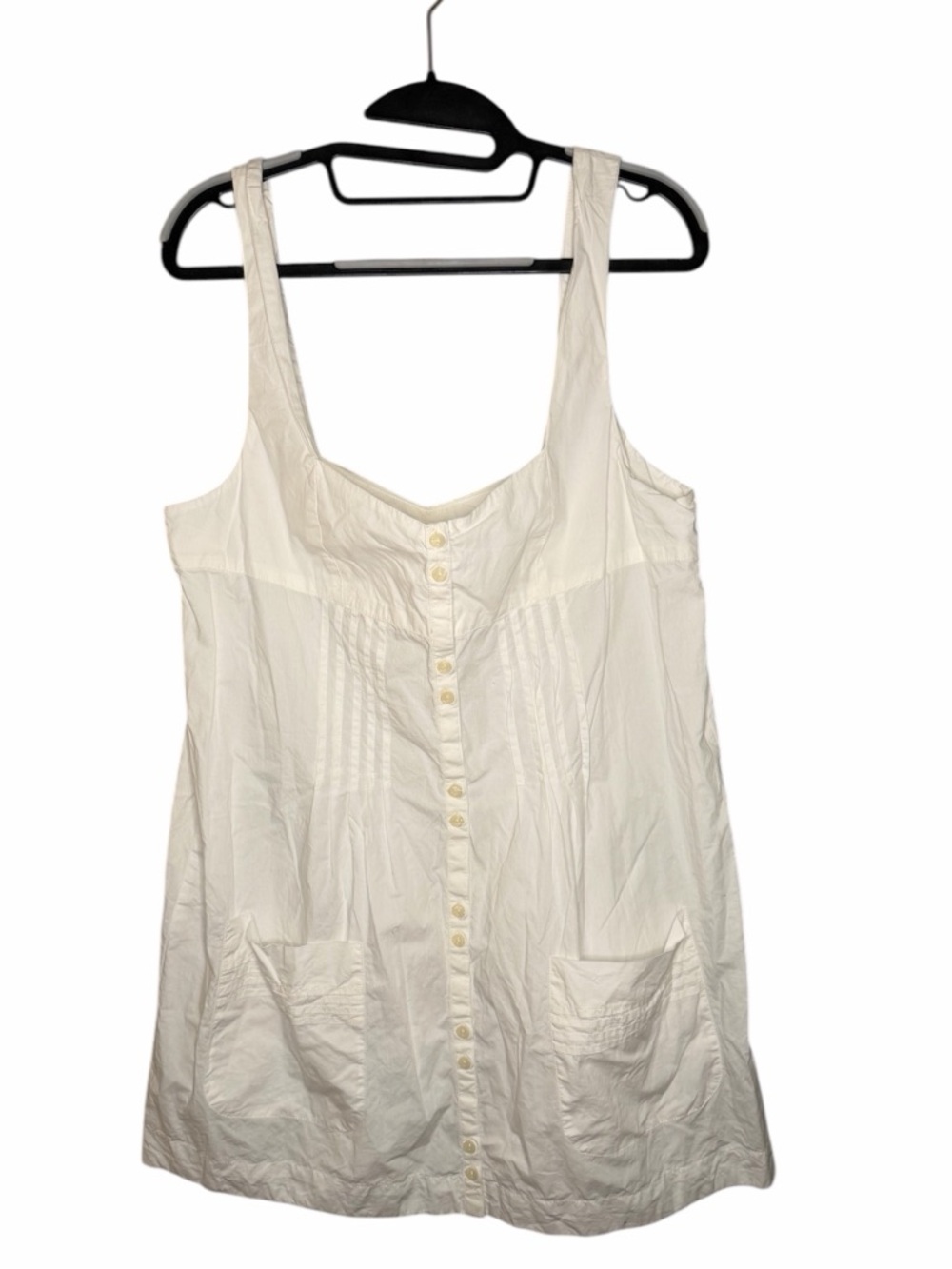 Anthropologie white Button-Front Mini Dress - Picture 2 of 6